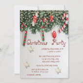 Invitation Snowflakes, Sweets Company Fête de Noël (Devant)