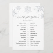 Invitation Snowflakes Voudrait-Elle Plaire À Game Card (Devant / Derrière)