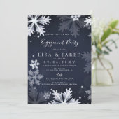 Invitation Snowflics de la Marine Partie d'engagement d'hiver (Debout devant)