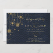 Invitation Snowflics Gold de la Marine Partie d'engagement d' (Devant)