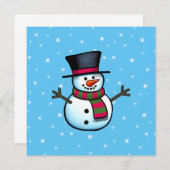 Invitation Snowman (Devant / Derrière)
