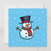 Invitation Snowman (Devant)