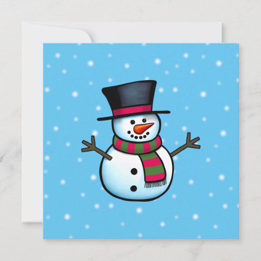 Invitation Snowman (Devant)