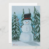 Invitation Snowman (Devant / Derrière)