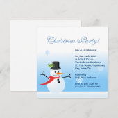 Invitation Snowman (Devant / Derrière)