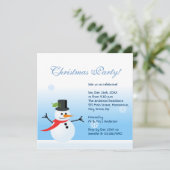 Invitation Snowman (Debout devant)