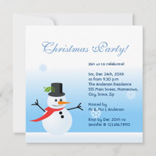 Invitation Snowman