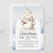 Invitation Snowman Book Club Noël (Devant)