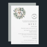 Invitation Snowman Business Logo Christmas Party Menu Card<br><div class="desc">Carte de menu du logo de Noël de Snowman Business Party. Un joli snowman et feuillage d'hiver design festif pour vos événements de vacances disponibles en version imprimée ou en téléchargement numérique imprimable. Vous pouvez également modifier le style de police et les couleurs et les couleurs arrière - plans sur...</div>