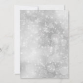 Invitation Snowman et Parties scintillant en or décoratif, No (Dos)