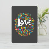 Invitation Snowman Love Décorations de Noël (Debout devant)