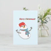 Invitation Snowman. Merry christmas!! (Debout devant)
