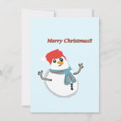 Invitation Snowman. Merry christmas!! (Devant)