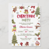 Invitation Snowman mignonne Noël Party (Devant)