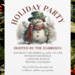 Invitation Snowman Noël Vintages voeux Plaque en papier<br><div class="desc">Snowman Cute Aquarelle Noël Souhaits La commodité est la clé de voûte de cette saison chargée ! Visitez notre magasin Zazzle pour découvrir la collection complète de voeux de Noël Snowman Cute Watercolor. En seulement quelques clics, vous pouvez faire livrer ces modèles délicieux à votre porte. Si vous avez besoin...</div>