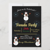 Invitation snowman party  (Devant)