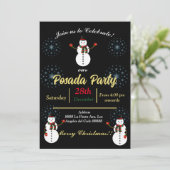Invitation snowman party  (Debout devant)