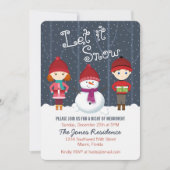 Invitation Snowman Winter Wonderland (Devant)