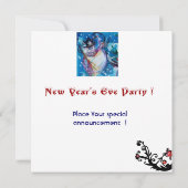 Invitation SNOWMAN With OWL, Soirée du Nouvel An (Dos)