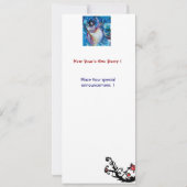 Invitation SNOWMAN With OWL, Soirée du Nouvel An (Dos)