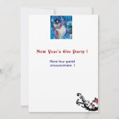 Invitation SNOWMAN With OWL, Soirée du Nouvel An (Dos)