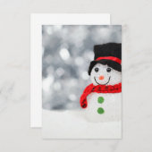 Invitation Snowmen (Devant / Derrière)