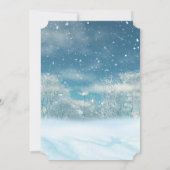 Invitation SnowWinter Wonderland Christmas Dinner Party (Dos)