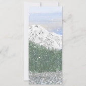 Invitation Snowy Mountain, Falling Snow & Forest (Dos)