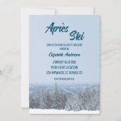 Invitation Snowy Mountain Forest Bachelorette Weekend (Devant)