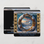 Invitation Snowy Mt. Fête de Noël annuelle pacifique (Devant / Derrière)