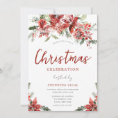 Invitation Snowy Office Entreprise Fête de Noël (Devant)