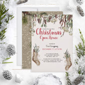 Invitation SNOWY PINES Company Christmas Open House