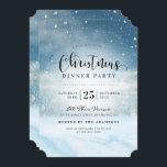 Invitation Snowy Winter Wonland Christmas Dinner Party<br><div class="desc">Snowy Winter Wonderland Christmas Dinner Party par Yule4Yall.</div>