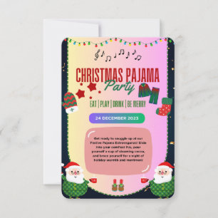 Invitation Snuggle & Jingle Christmas Pajama Party