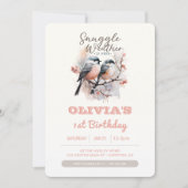 Invitation Snuggle Météo hiver Anniversaire de enfant Photo (Devant)