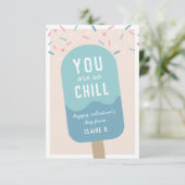 Invitation So Chill Kids Classroom Valentine's Day Card (Debout devant)