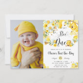 Invitation So Sweet to Bee One mignonne Bees 1er Anniversaire (Devant)