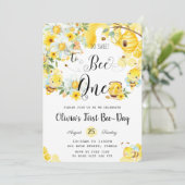Invitation So Sweet to Bee One mignonne Bees 1er anniversaire (Debout devant)
