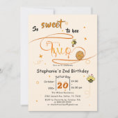 Invitation So Sweet To Bee Two Cute Honey Bee 2nd Birthday (Devant)