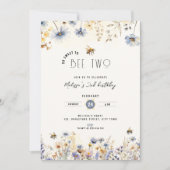 Invitation So Sweet To Bee Two - Floral 2nd Birthday (Devant)