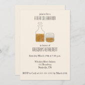 Invitation Soat fête Whiskey Retraite Party (Devant / Derrière)