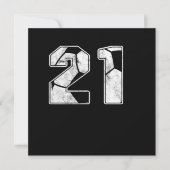 Invitation Soccer 21 st Birthday (Devant)
