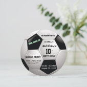 Invitation Soccer Amusement ⚽ Anniversaire Fête Epic (Debout devant)