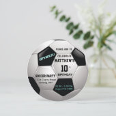 Invitation Soccer Amusement ⚽ Anniversaire Fête Epic (Debout devant)