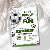Invitation Soccer Anniversaire Invitation, Garçon Football An