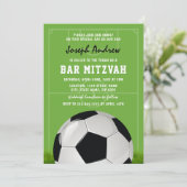 Invitation Soccer Bar Mitzvah | Football Mitzvah (Debout devant)