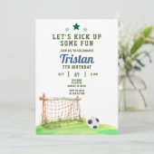 Invitation Soccer C'est le jeu N'importe quel âge Anniversair (Debout devant)