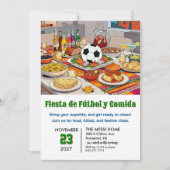 Invitation Soccer Fiesta de Fútbol y Comida (Devant)