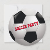 Invitation Soccer Fun ⚽ Photo Anniversaire Fête Epic (Dos)