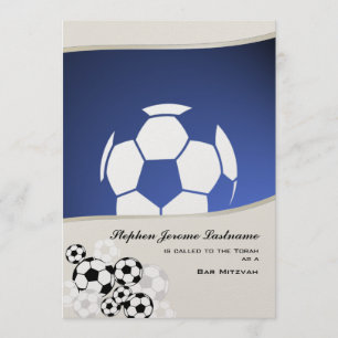 Invitation Soccer Invitational Bar Mitzvah